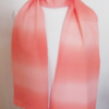 Coral gradation silk scarf
