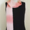 Pink gradation Japanese silk scarf 1