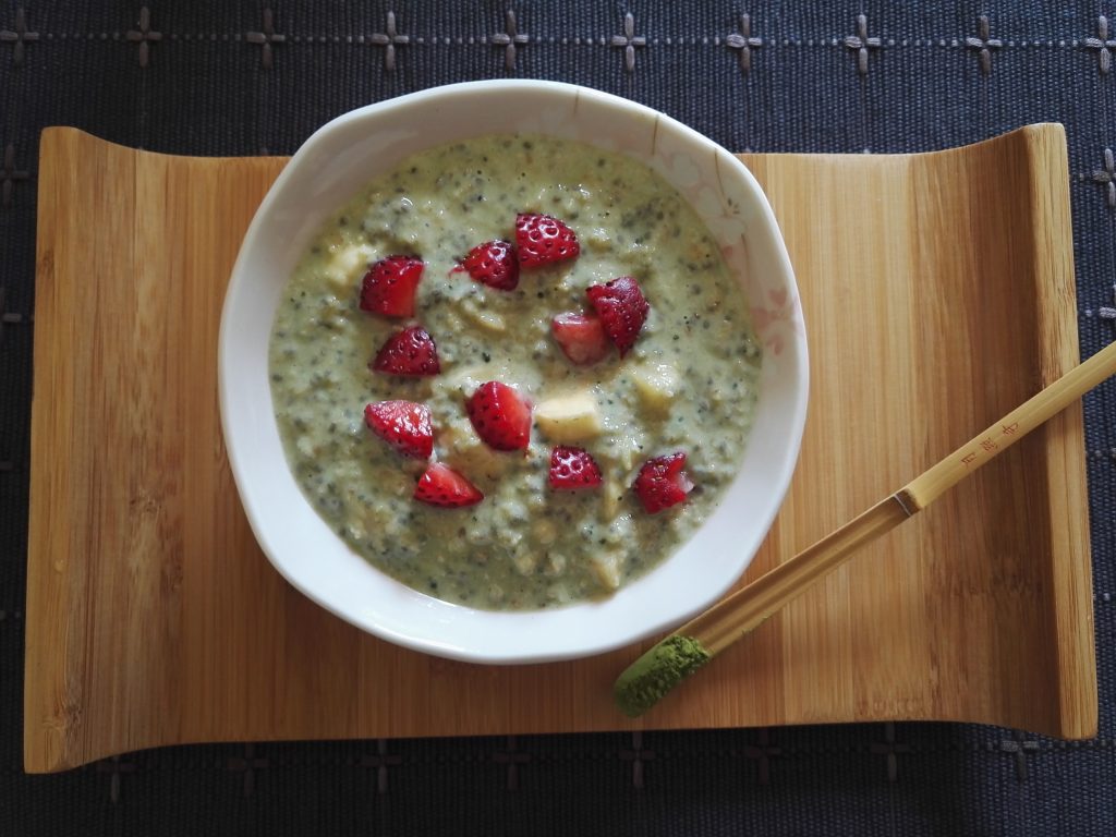 Matcha porridge