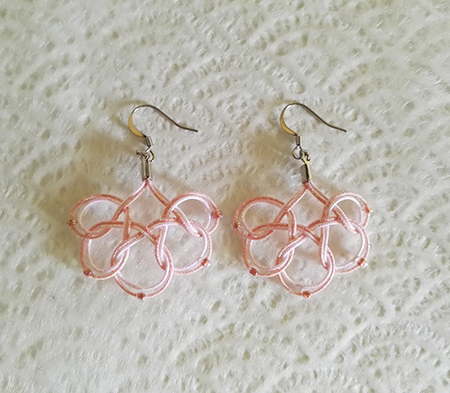 Mizuhiki-earrings-round-pink