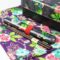 Kimono pattern chopsticks with a case