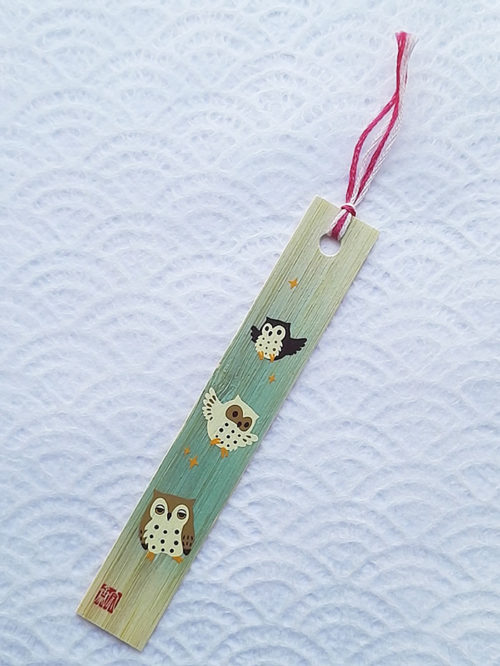 Bamboo-bookmark-owls