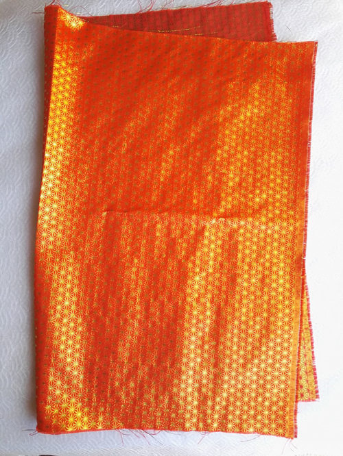 Japanese-traditional-fabric-orange