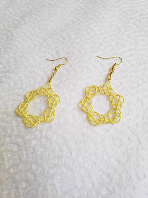 Mizuhiki-gold-earrings