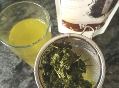 How to utilise used loose tea leaves