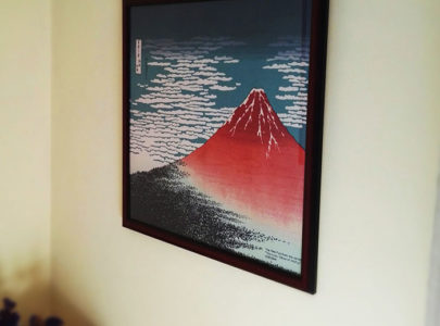 Red Fuji by Katsushika Hokusai