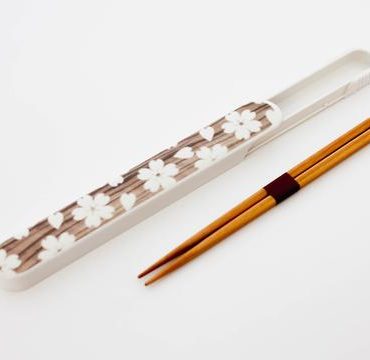 Sakura Mokume Chopsticks with a case