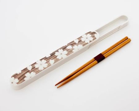 Sakura Mokume Chopsticks with a case