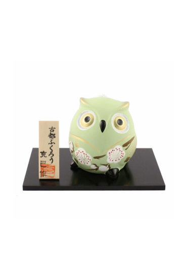 Japanese-owl-pottery-bell-Midor