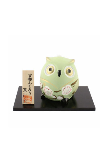 Japanese-owl-pottery-bell-Midor