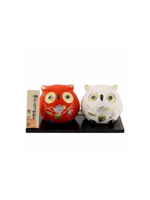 Japanese-owls-pottery-bell-Newly-weds