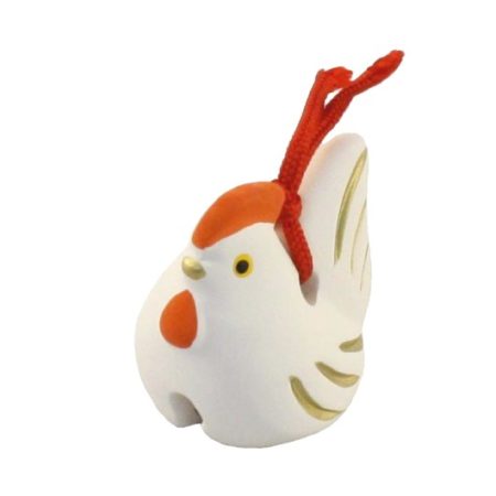 Japanese zodiac sign pottery bell chicken 1