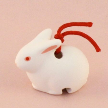 Japanese zodiac sign pottery bell rabbit 2