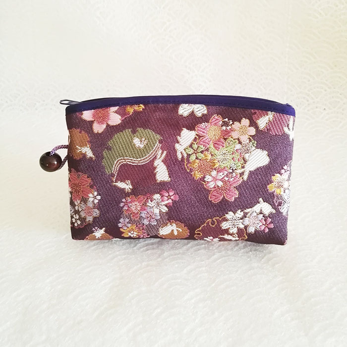 Fabric Coin Purse Pouch, Kimono Traditional Bag