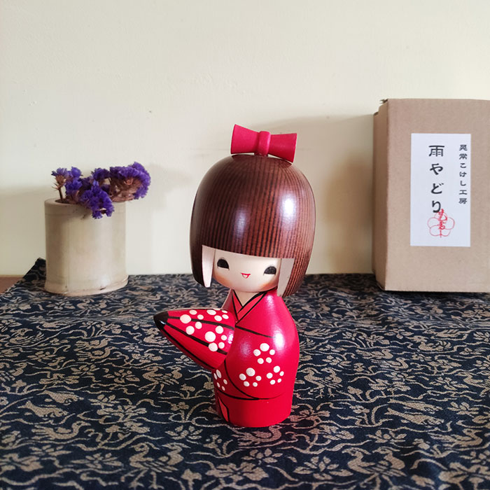 Details about   Japanese Kokeshi Wood Doll Gokigen 130mm C273 MADE IN JAPAN 