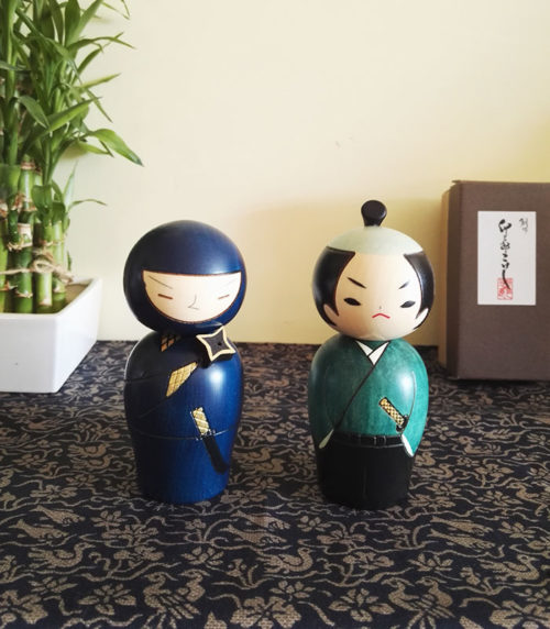 Kokeshi-doll-Ninja-&-Samurai