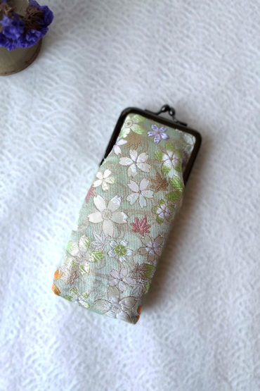 Nishijin-Glasses-case-Light-green-2 Nishijin-Glasses-case-Light-green-2