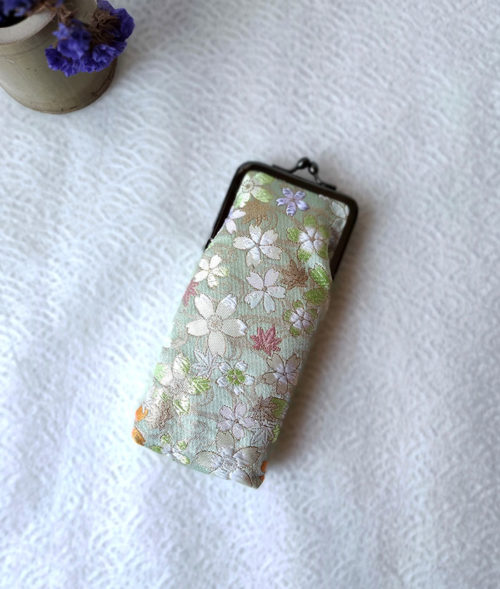 Nishijin-Glasses-case-Light-green-2