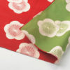 104cm-Furoshiki-Isa-monyo-Reversible-Red-Green