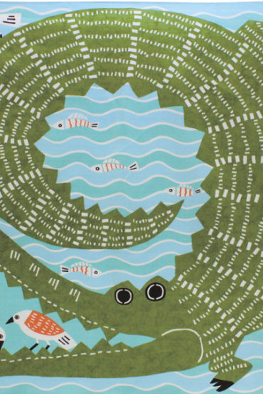 104cm Furoshiki Kata Kata Musubi Crocodile