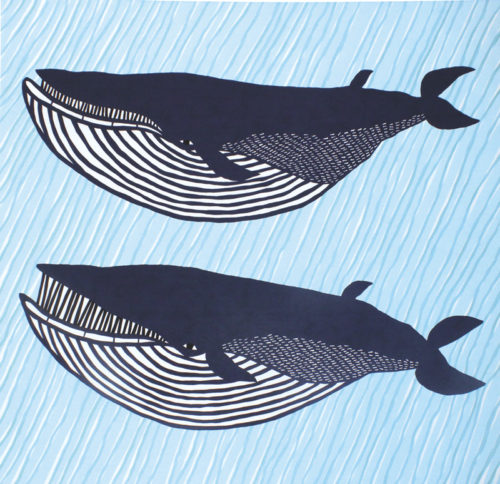 104cm Furoshiki Kata Kata Musubi whale 3