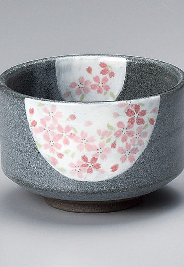 Japanese Authentic Matcha Bowl Usuzumi Sakura 薄墨桜
