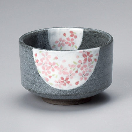 Japanese Authentic Matcha Bowl Usuzumi Sakura 薄墨桜