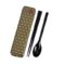 Chopsticks and spoon set with a case Asanoha Leaf