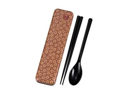 Chopsticks and spoon set with a case Sakura Blossom