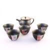 Japanese tea set Beniyuzen 1