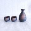 Japanese Sake set Kuro Bizen 160ml