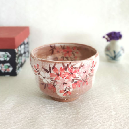 Handmade-Matcha-bowl-Akebono-Sakura