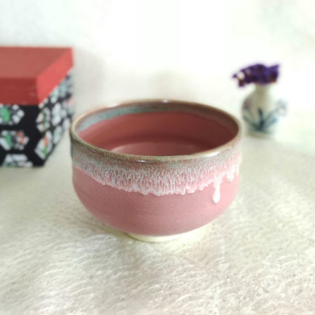 Kiyomizu-ware-handmade-Matcha-bowl-Pink