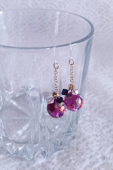 Temari-earrings-Purple-2
