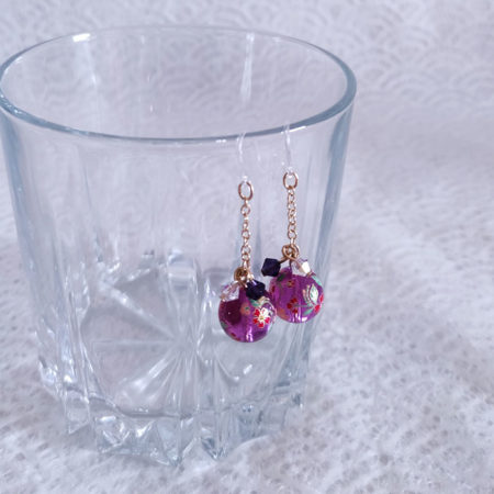 Temari-earrings-Purple-2