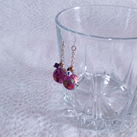 Temari-earrings-Purple