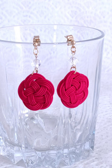 Mizuhiki-earrings-Tsubaki