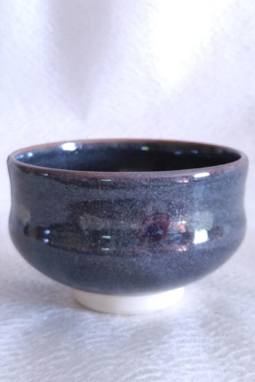 Kiyomizu-ware-Handmade-Matcha-bowl-Grey