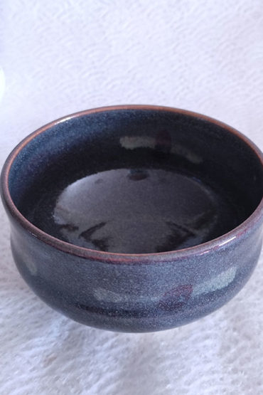 Kiyomizu-ware-Handmade-Matcha-bowl-Grey