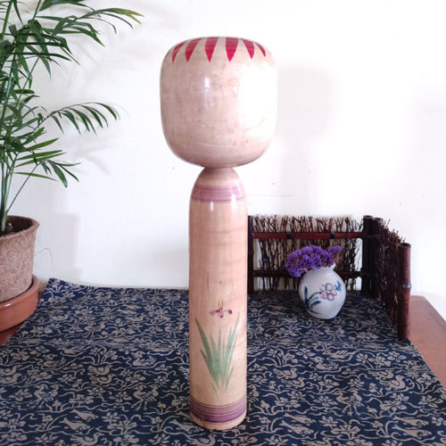 Vintage Traditional Kokeshi doll Togatta style by Sato Tadashi 30cm