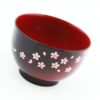 Lacquer soup bowl Sakura 1