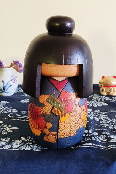 Vintage-modern-creative-Kokeshi-doll-Kazuo-Takamizawa-H16cm