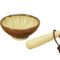 Suri-goma bowl with Japanese cypress wooden pestle