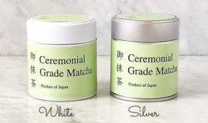 Ceremonial grade matcha in a tins available at j-okini.com in Malta