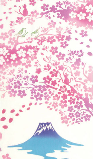 Tenugui-Towl-Chusen-Dye-Fuji-Sakura-2