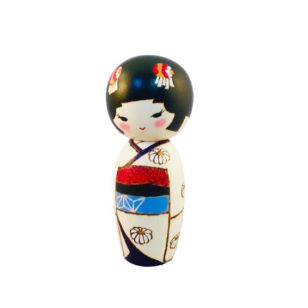 Japanese Kokeshi doll Kiku Musume