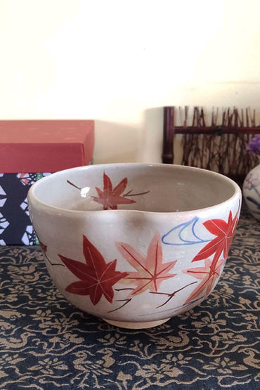 Kiyomizu-ware-Handmade-Matcha-bowl-Momiji-2