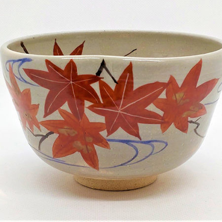 Kiyomizu-ware-Handmade-Matcha-bowl-Momiji)