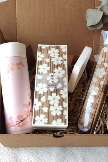 Sakura-Bento-Set-with-Stainless-bottle-Gift-Box