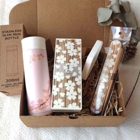 Sakura-Bento-Set-with-Stainless-bottle-Gift-Box